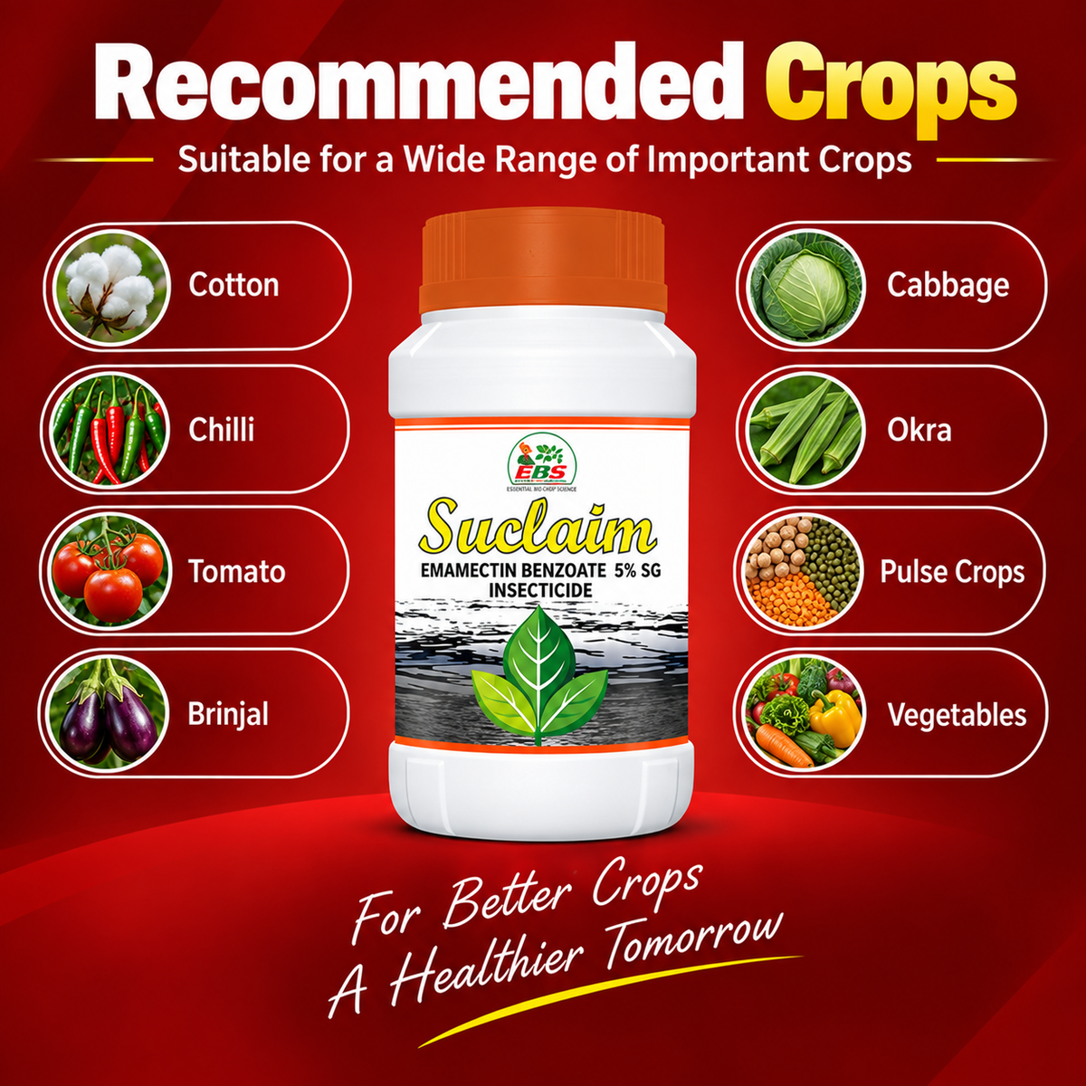 EBS Suclaim insecticide - Emamectin Benzoate 5% SG